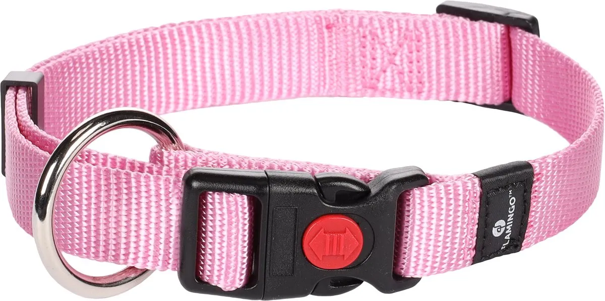 Flamingo Hondenhalsband Asp - Roze L