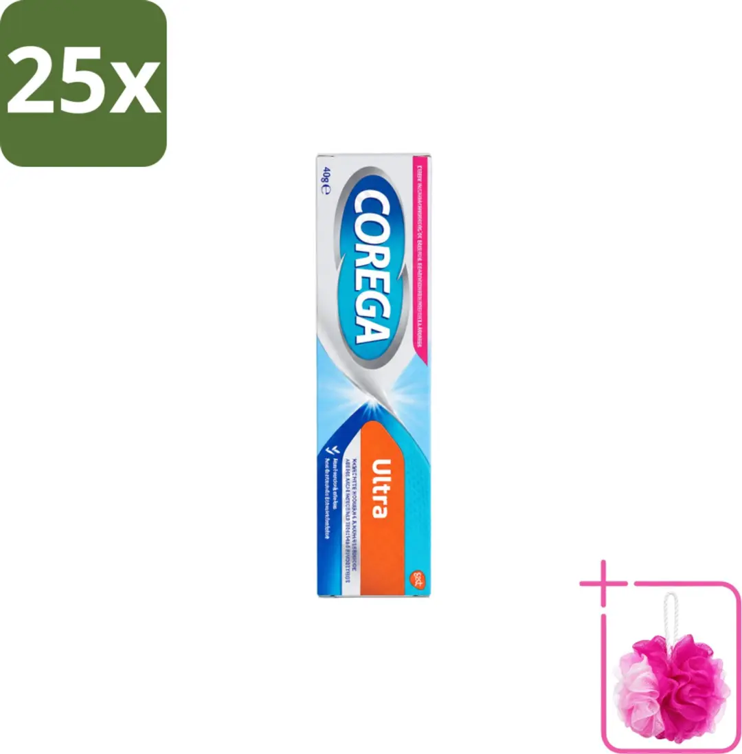 25 x Corega Ultra Kleefcrème
