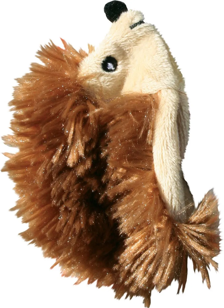 KONG Egel Met Catnip - 10 cm - Bruin