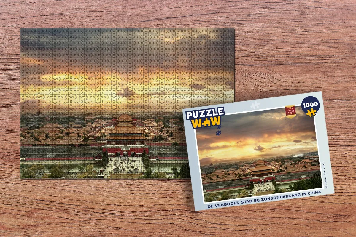 PuzzleWow De Verboden Stad Legpuzzel 1000 Stuks - Multicolor