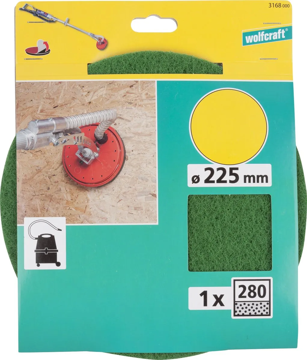 Wolfcraft 225mm Schuurpapier Korrel 280 - 1 Stuk