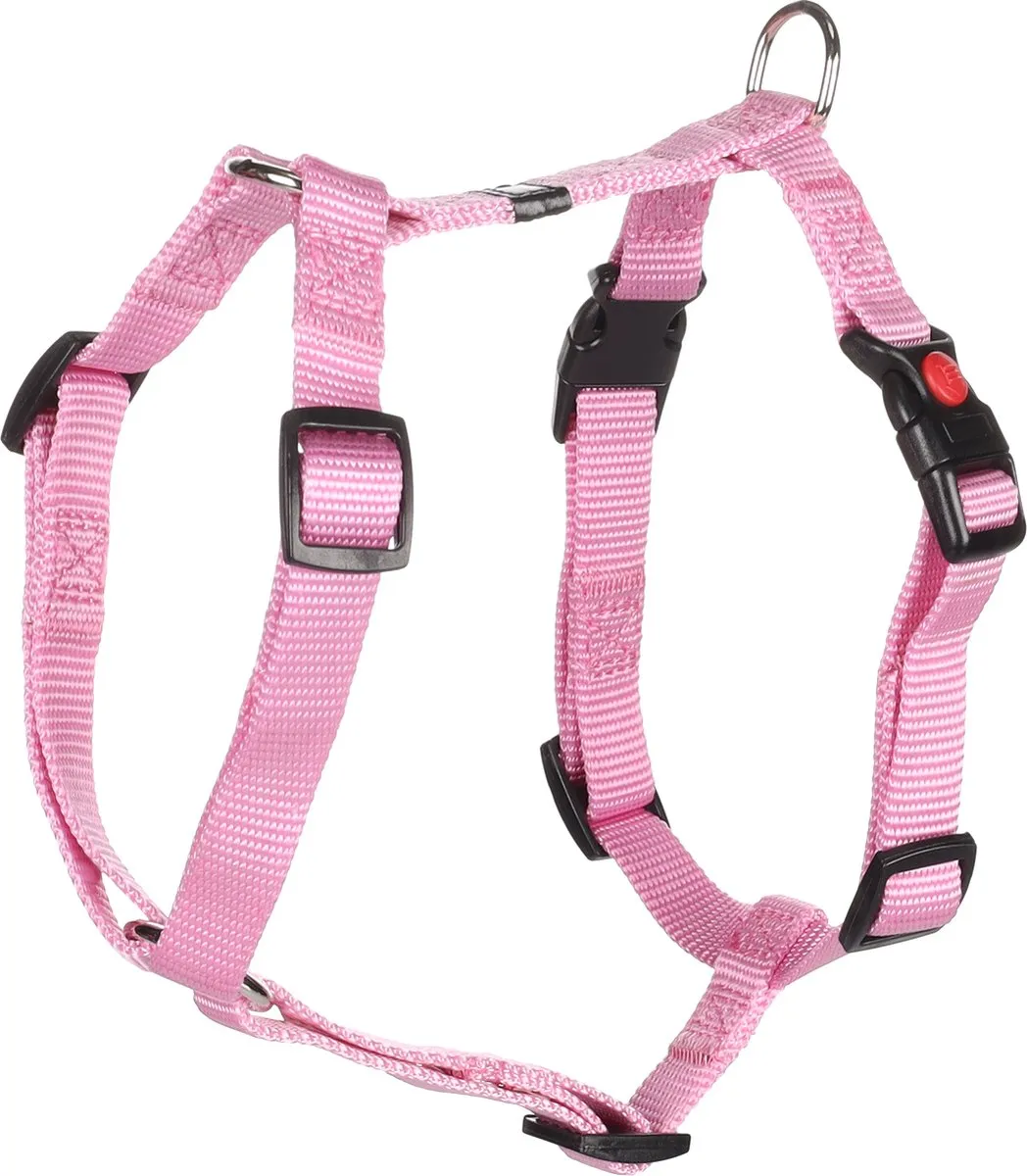 Flamingo Ziggi H-harnas Roze S 35-50cm
