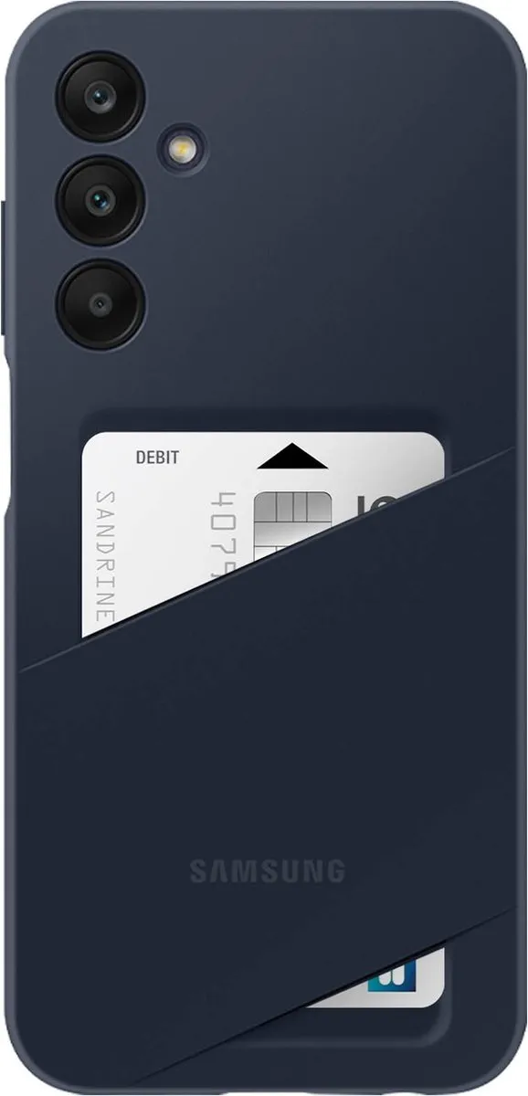 Samsung Galaxy A25 Card Slot Hoes - Blauw/Zwart