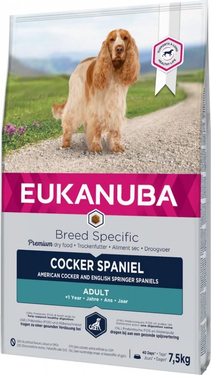 Eukanuba Cocker Spaniël Kip Hondenvoer - 7,5 kg