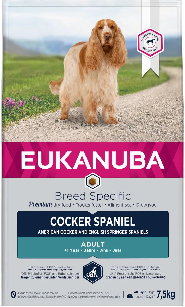 Eukanuba Cocker Spaniël Kip Hondenvoer - 7,5 kg