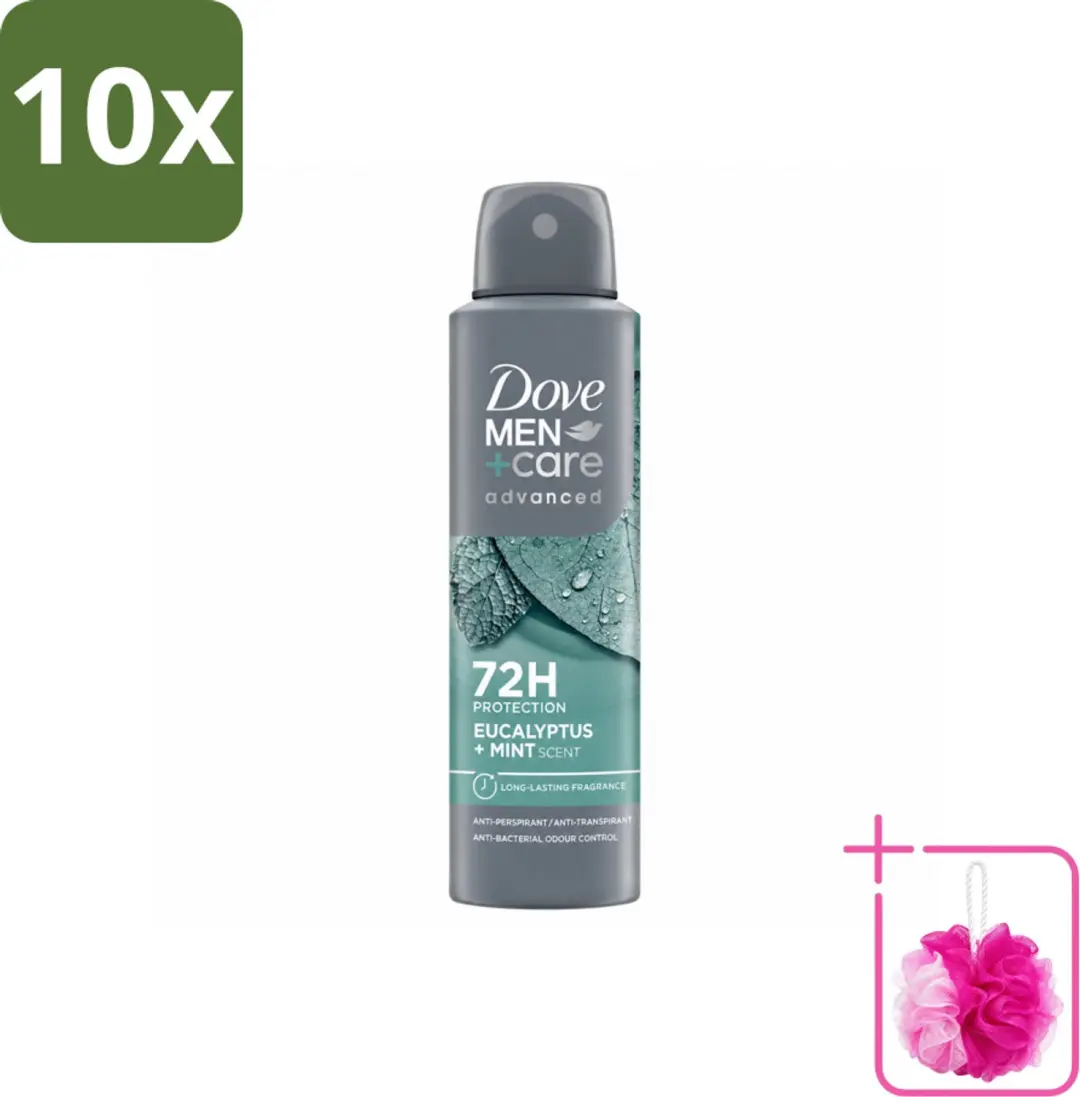10 x Dove Men+Care Deodorant Spray