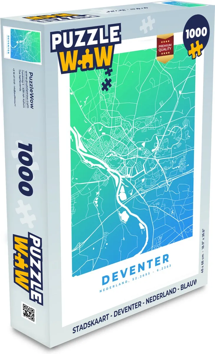 PuzzleWow Deventer Legpuzzel 1000 Stuks