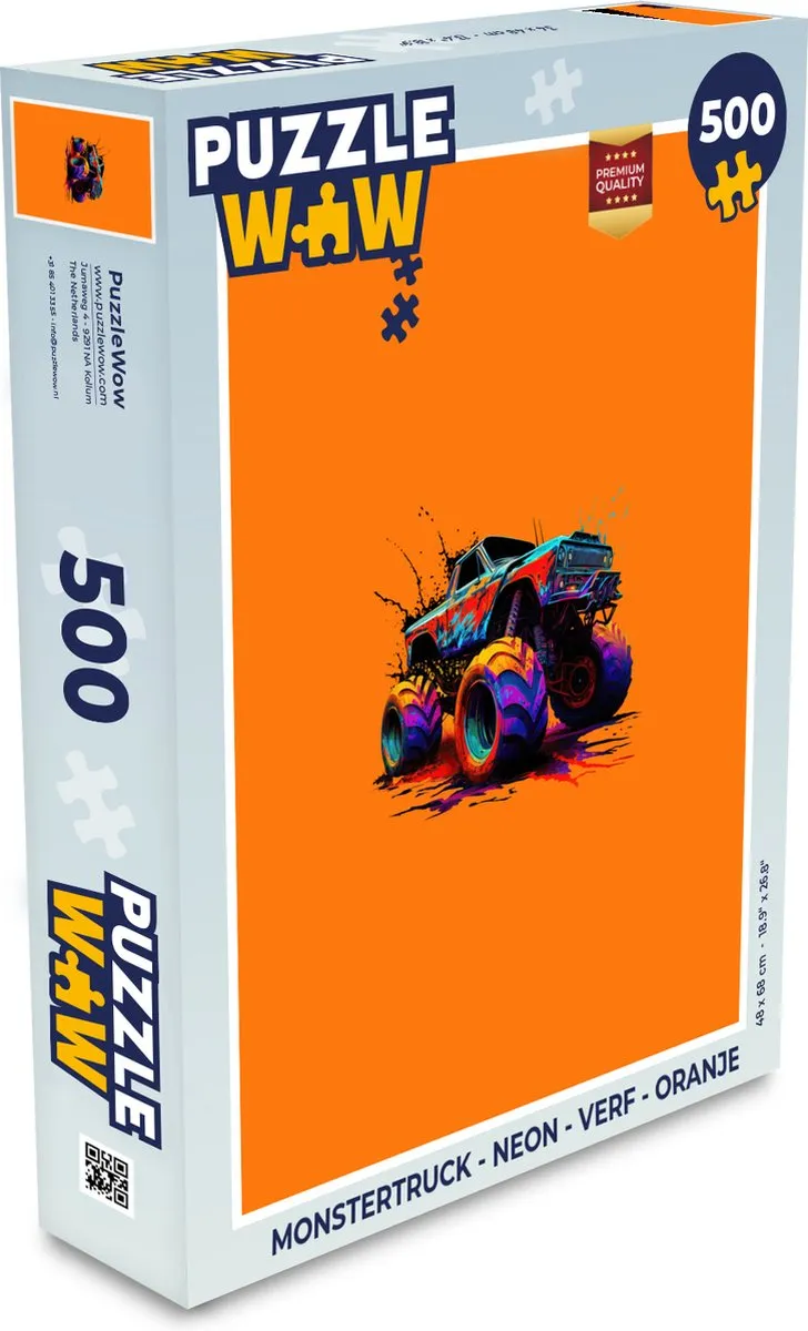 PuzzleWow Monstertruck Legpuzzel 500 Stuks
