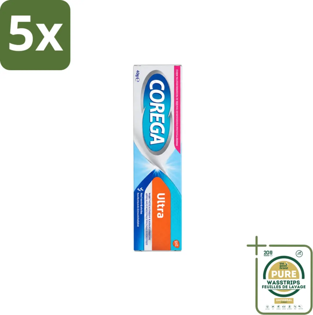 5 x Corega Ultra Kleefcrème