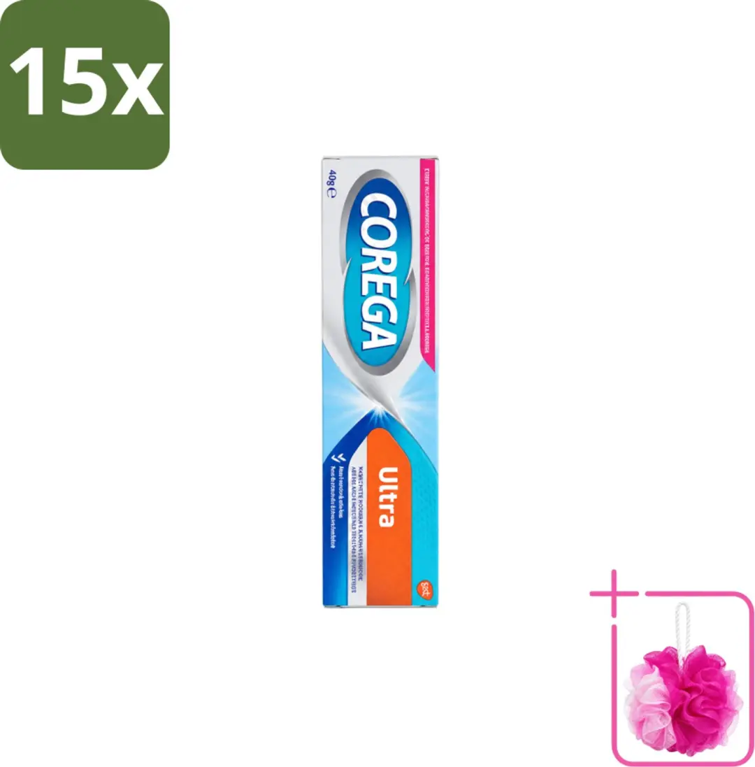 15 x Corega Ultra Kleefcrème