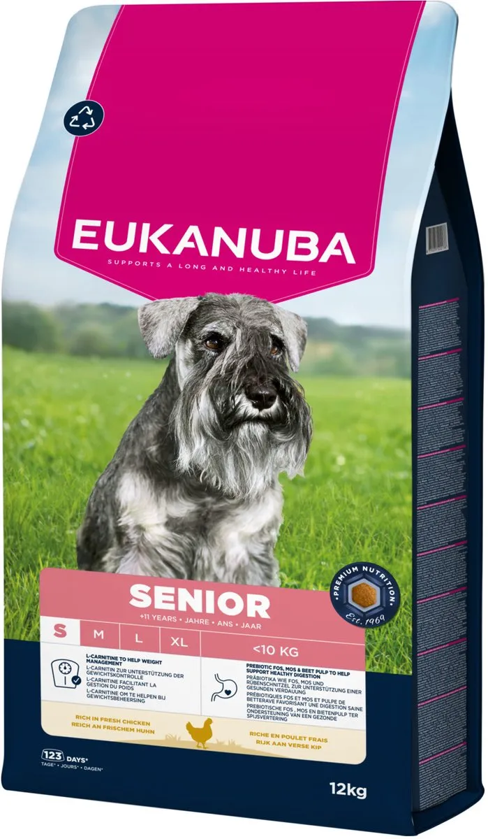 Eukanuba Senior Small Breed Kip Hondenbrokken 12kg