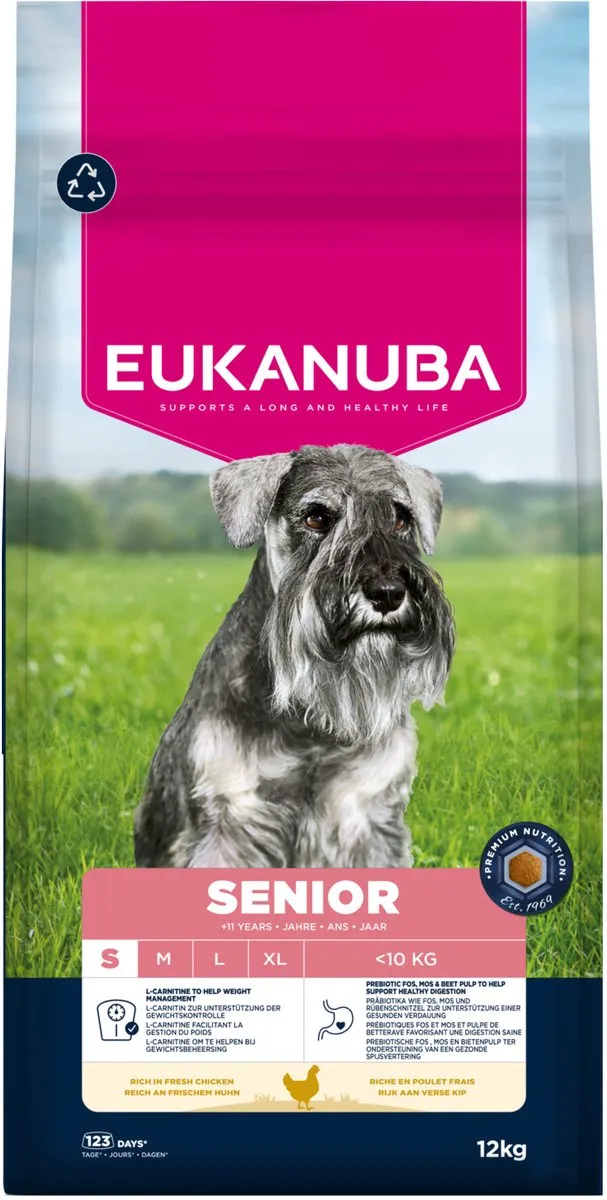 Eukanuba Senior Small Breed Kip Hondenbrokken 12kg
