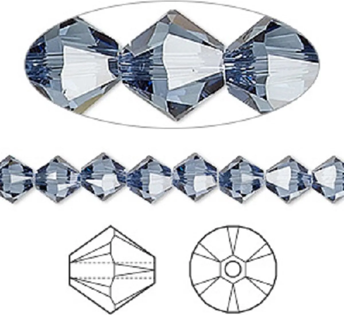 Swarovski Elements Xilion Bicone 5328