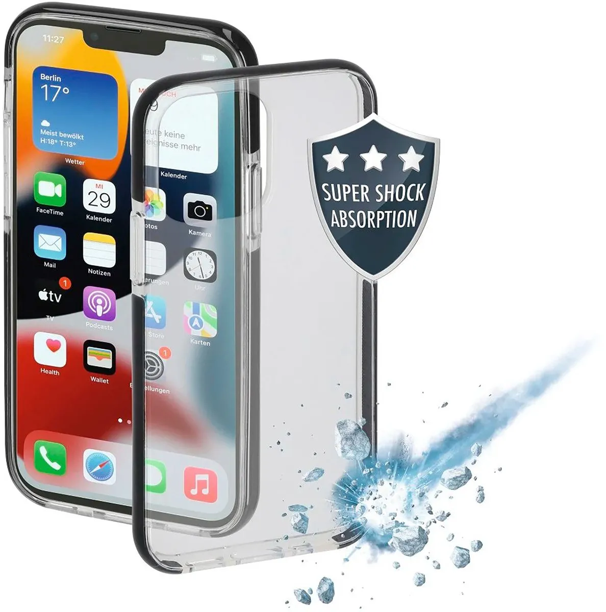 Hama Prime Line Protector Cover iPhone 13 Pro Max - Zwart