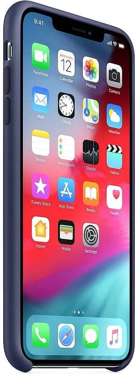 Apple Siliconen Back Cover iPhone XS Max MRWG2ZM/A - Donkerblauw