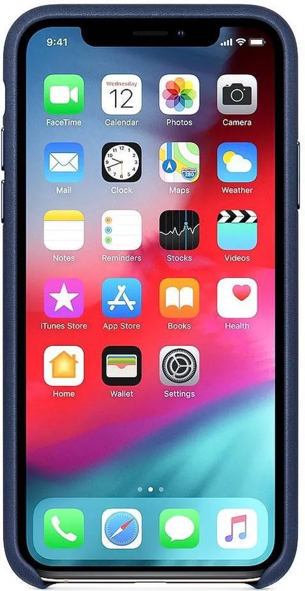 Apple Siliconen Back Cover iPhone XS Max MRWG2ZM/A - Donkerblauw