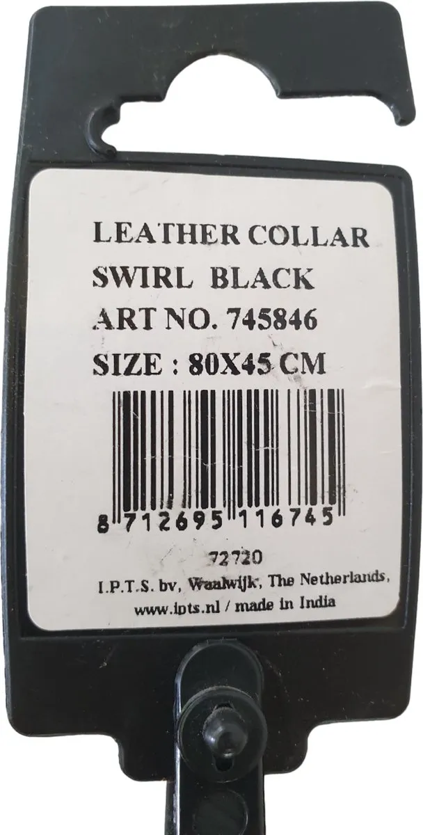 Beeztees Swirl Lederen Hondenhalsband - XXL 68-76cm - afbeelding 6 van 6