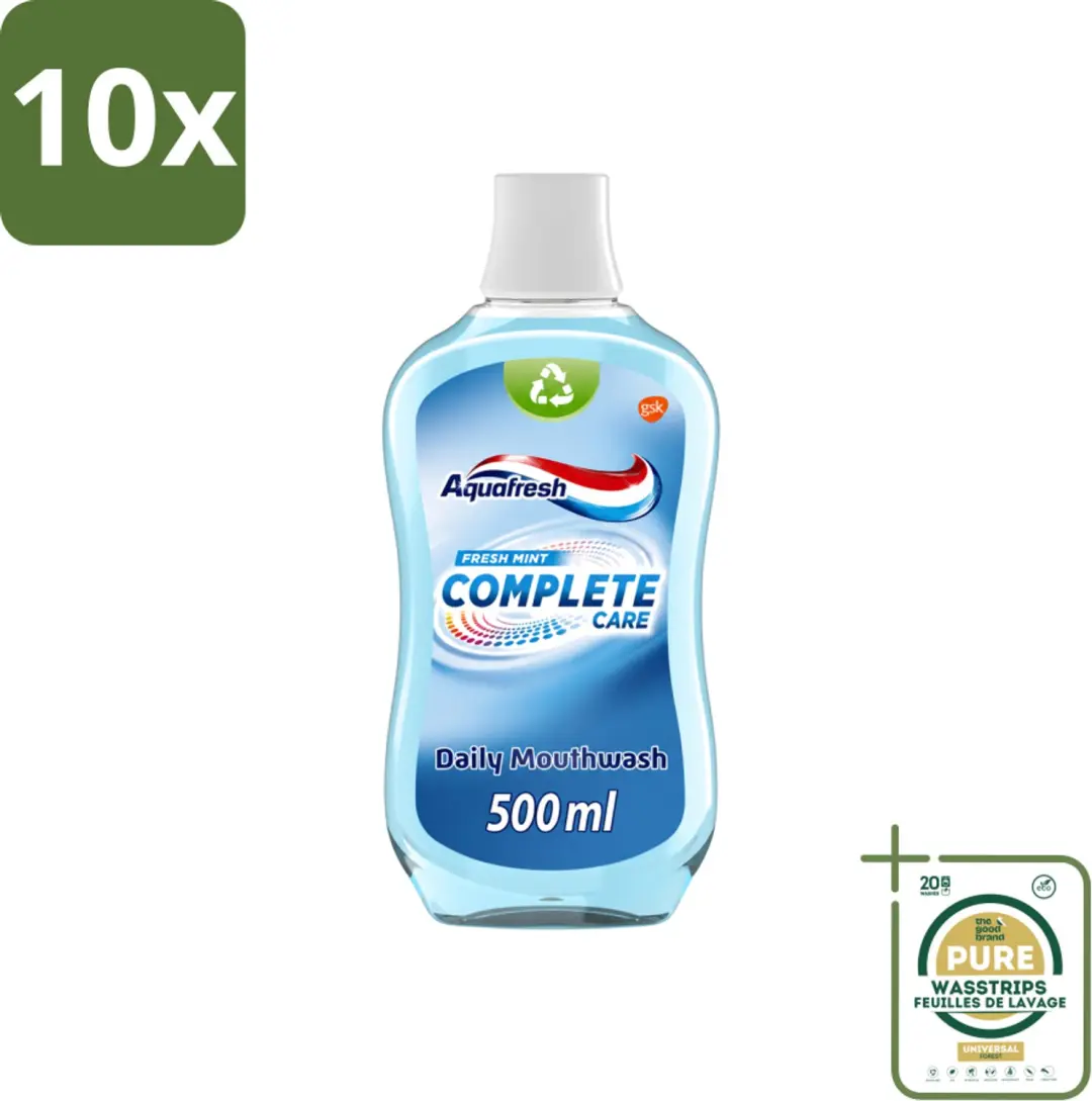 10 x Aquafresh Complete Care Mondwater