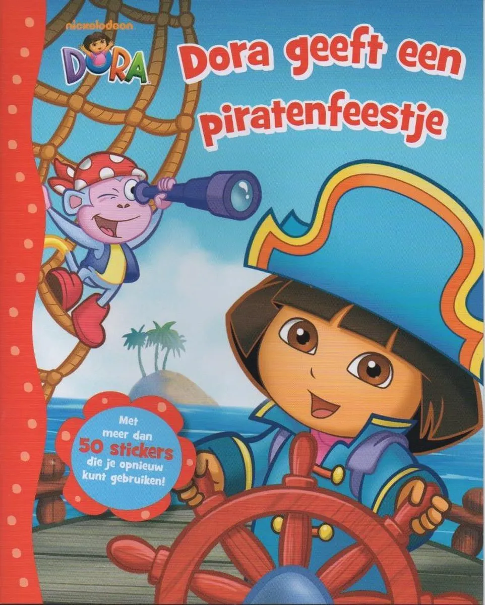 Nickelodeon Dora Piratenfeestje Stickerboek