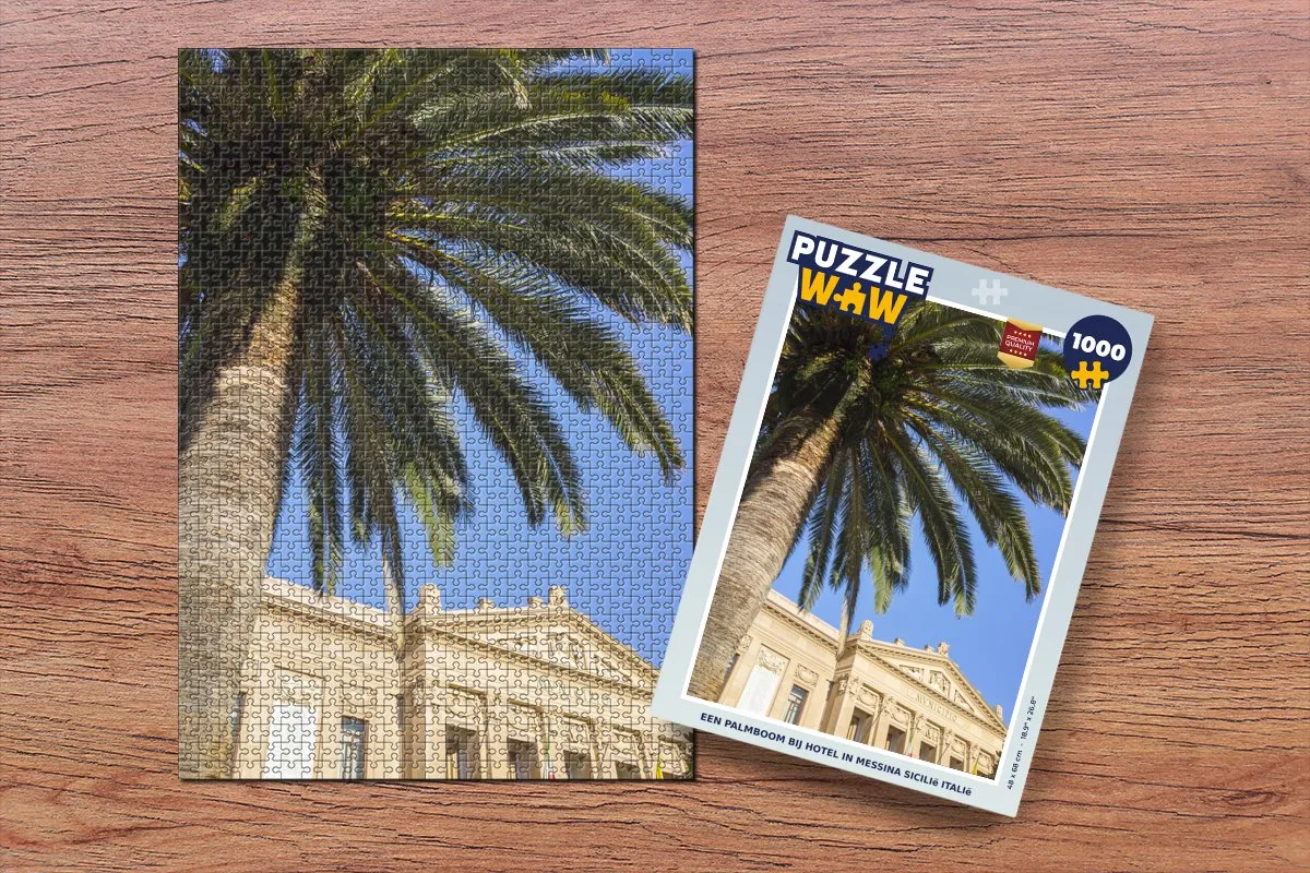 PuzzleWow Legpuzzel Messina Sicilië Italië 1000 Stuks