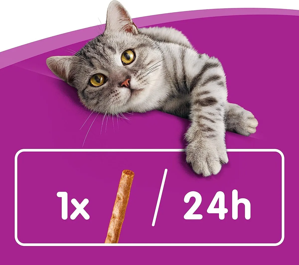 Whiskas Kattensnacks - Sticks Kip - 14x6 Stuks