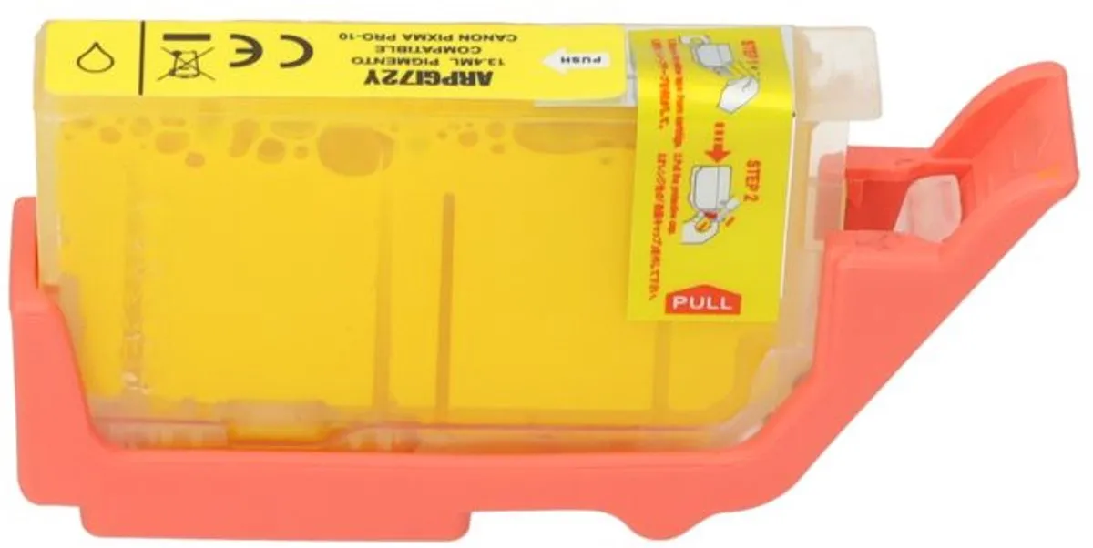 PrintAbout PGI-72Y Inktcartridge Geel