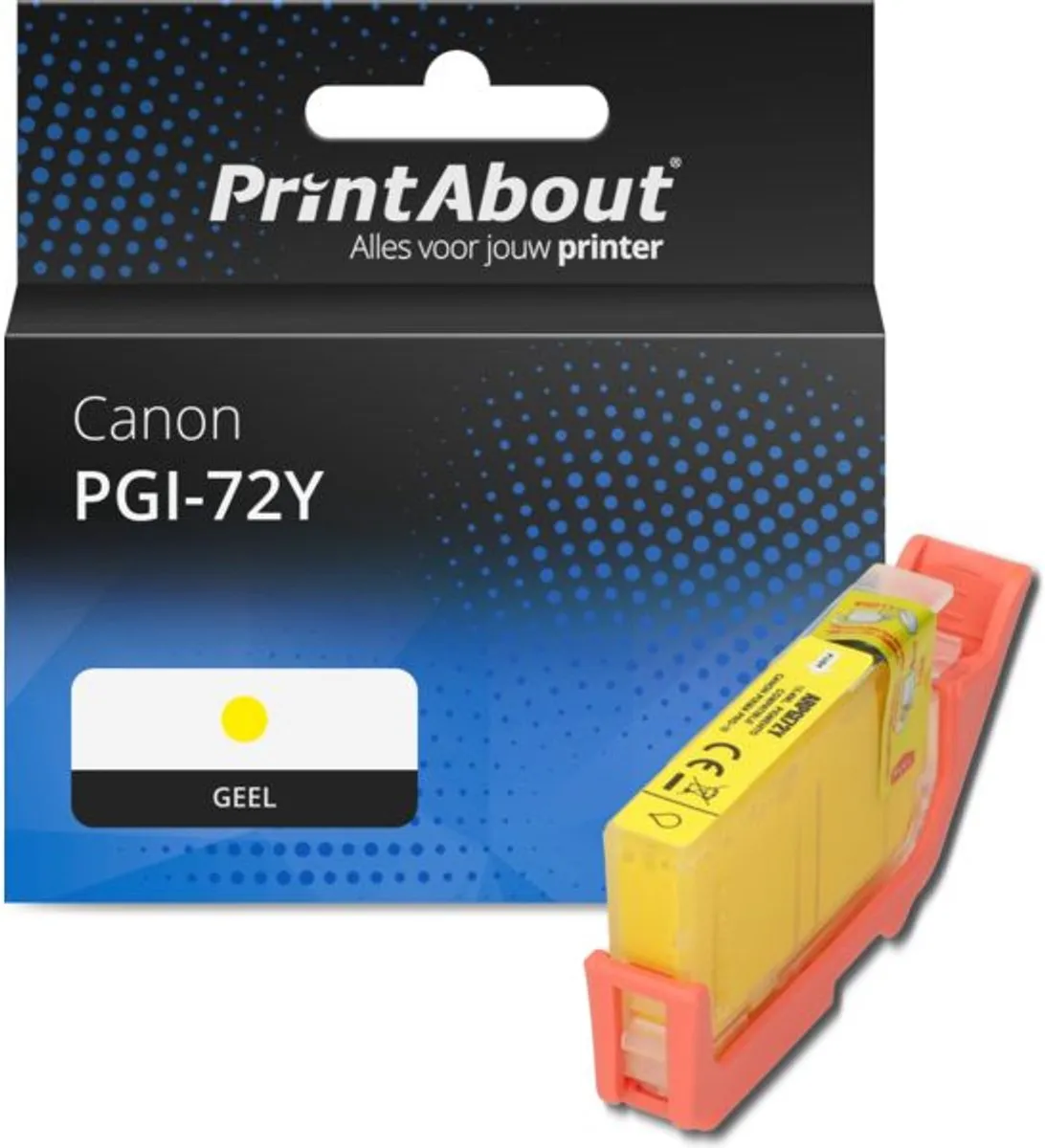 PrintAbout PGI-72Y Inktcartridge Geel - 15ml - Canon