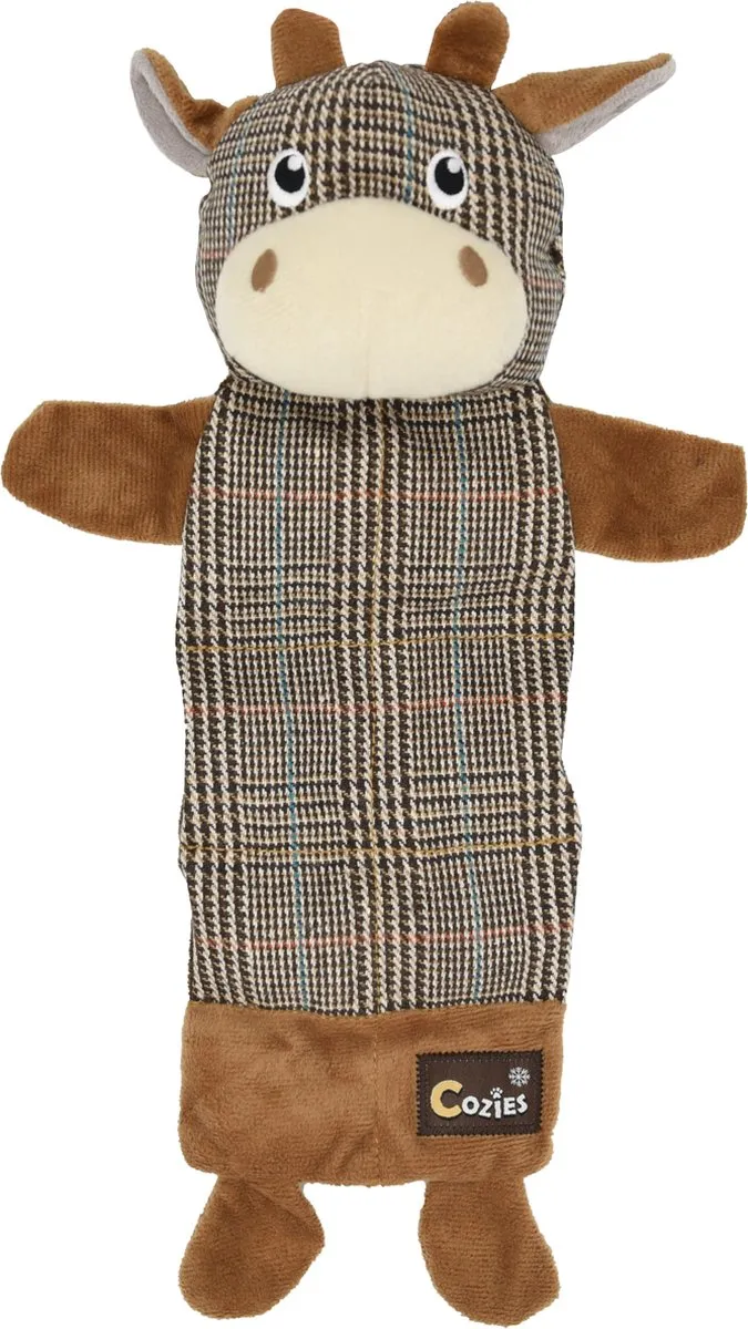 Flamingo Cozies Hs Cozies Pluche Hondenknuffel Koe Bruin 40cm