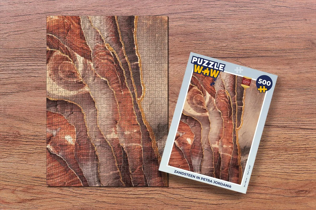 PuzzleWow Legpuzzel Petra Jordanië 500 Stuks - Multicolor