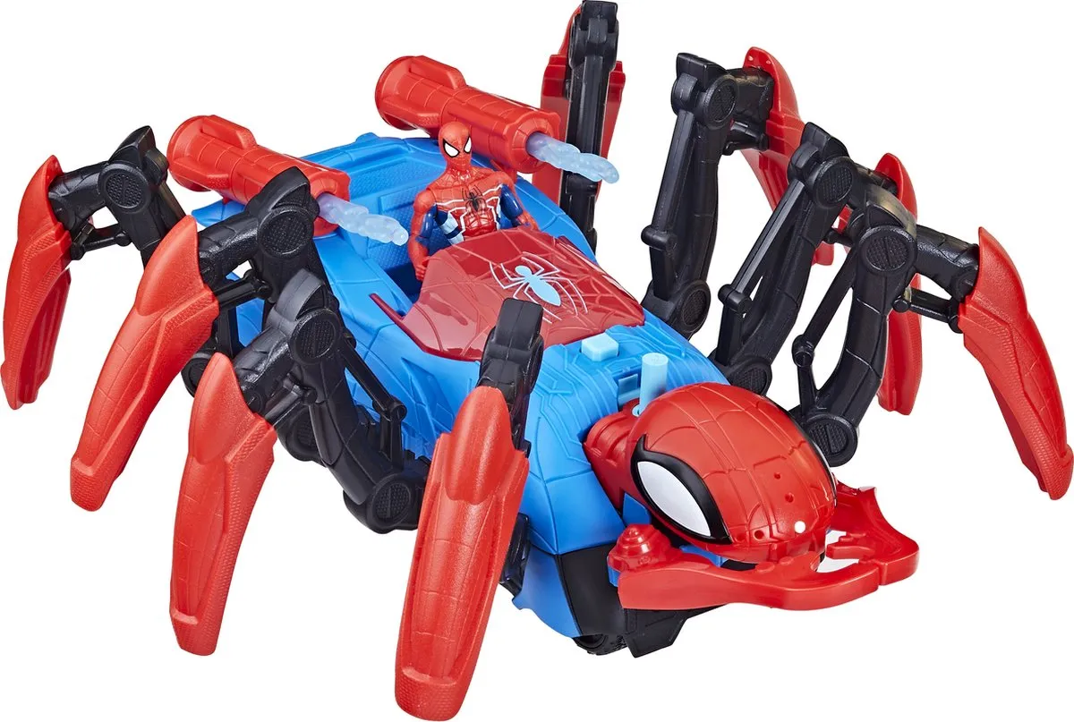 Spider-Man Crawl and Blast Spider Speelgoedvoertuig F78455L0 - Rood