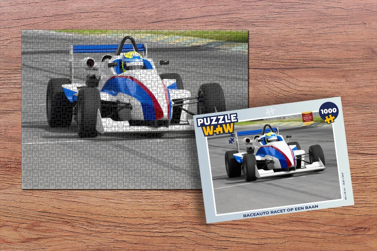 PuzzleWow Raceauto Puzzel 1000 Stuks - Multicolor