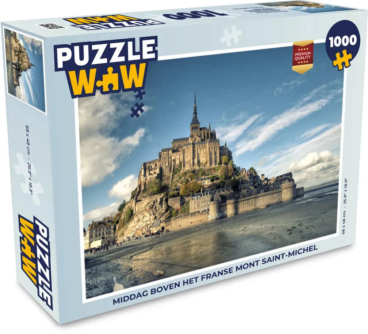PuzzleWow Kasteel Frankrijk Water Legpuzzel 1000 Stuks