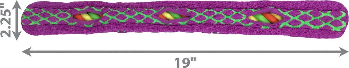 KONG Sneakerz Sport Tug Hondenspeelgoed - 48.5x5.5cm - Groen/Paars