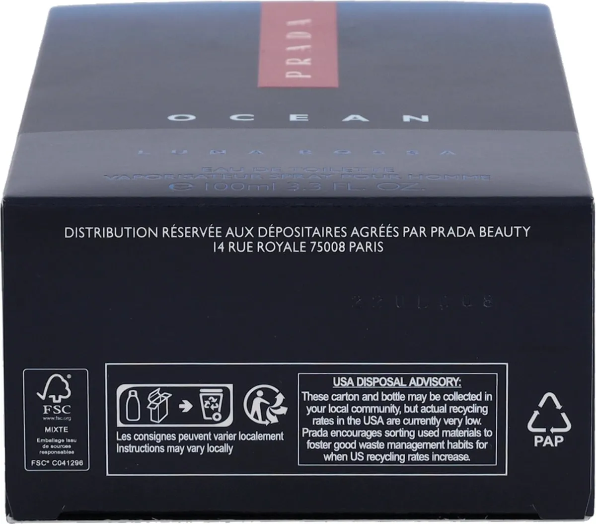 Prada Luna Rossa Ocean Eau de Toilette 100ml