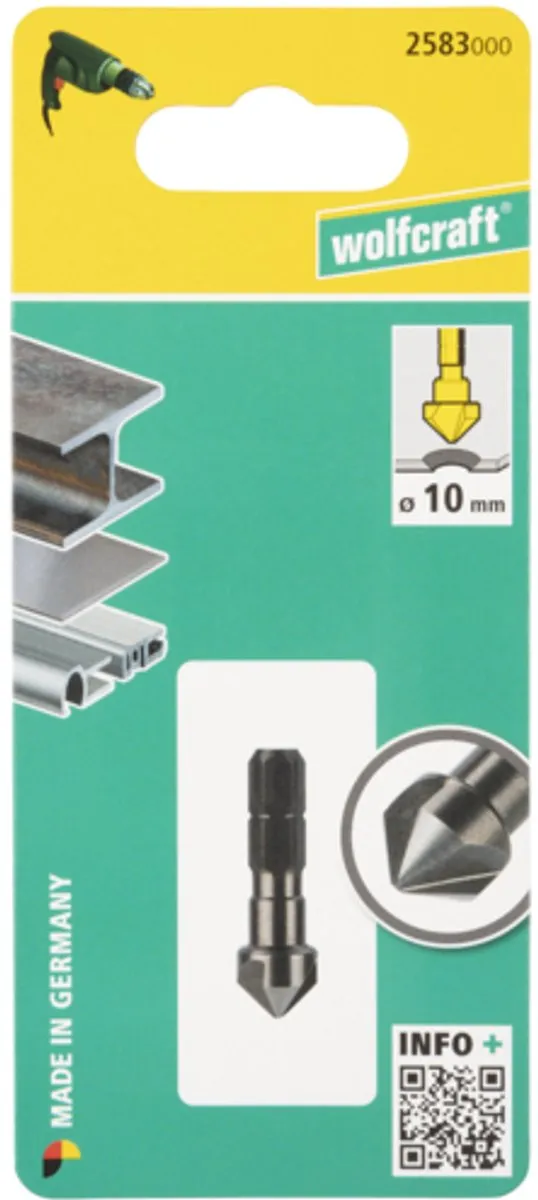 Wolfcraft Conische Verzinkboor HSS Ø10mm - 2583000