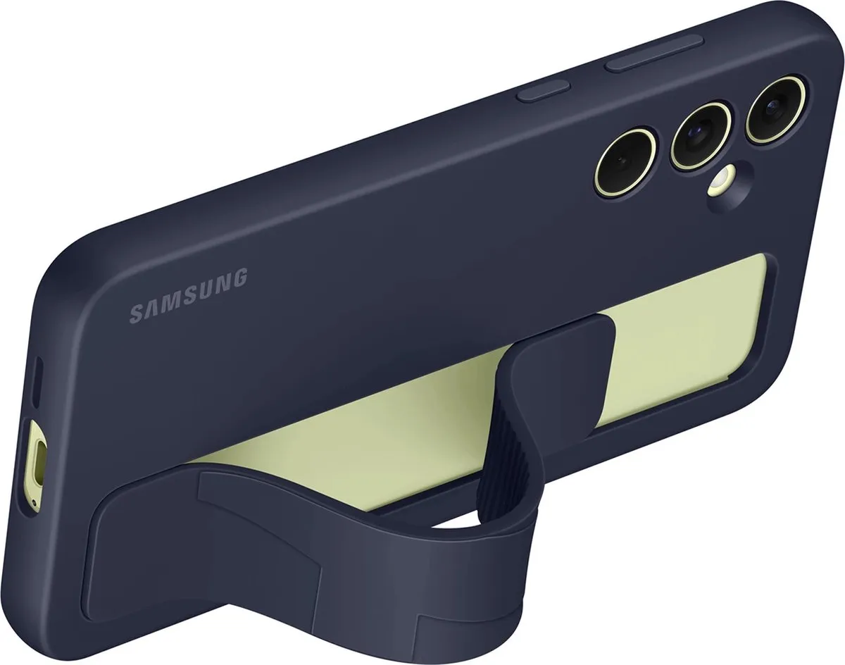 Samsung Standing Grip Case Galaxy A55 5G EF-GA556TBEGWW - Blauw Zwart