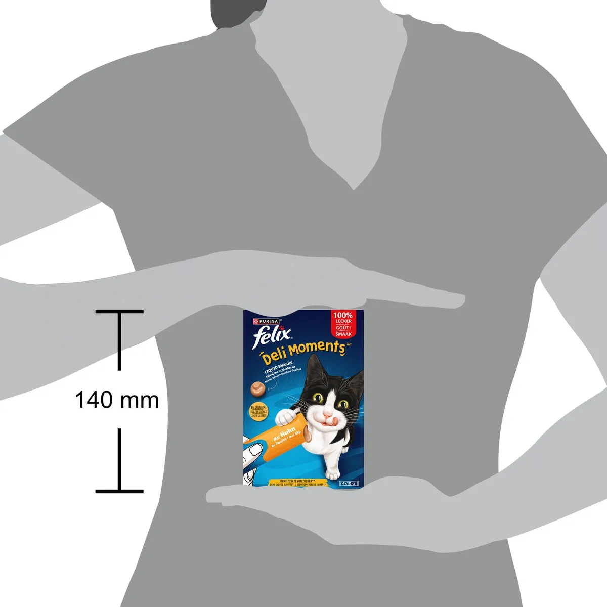Felix Deli Moments Liquid Kip Kattensnack - 440g