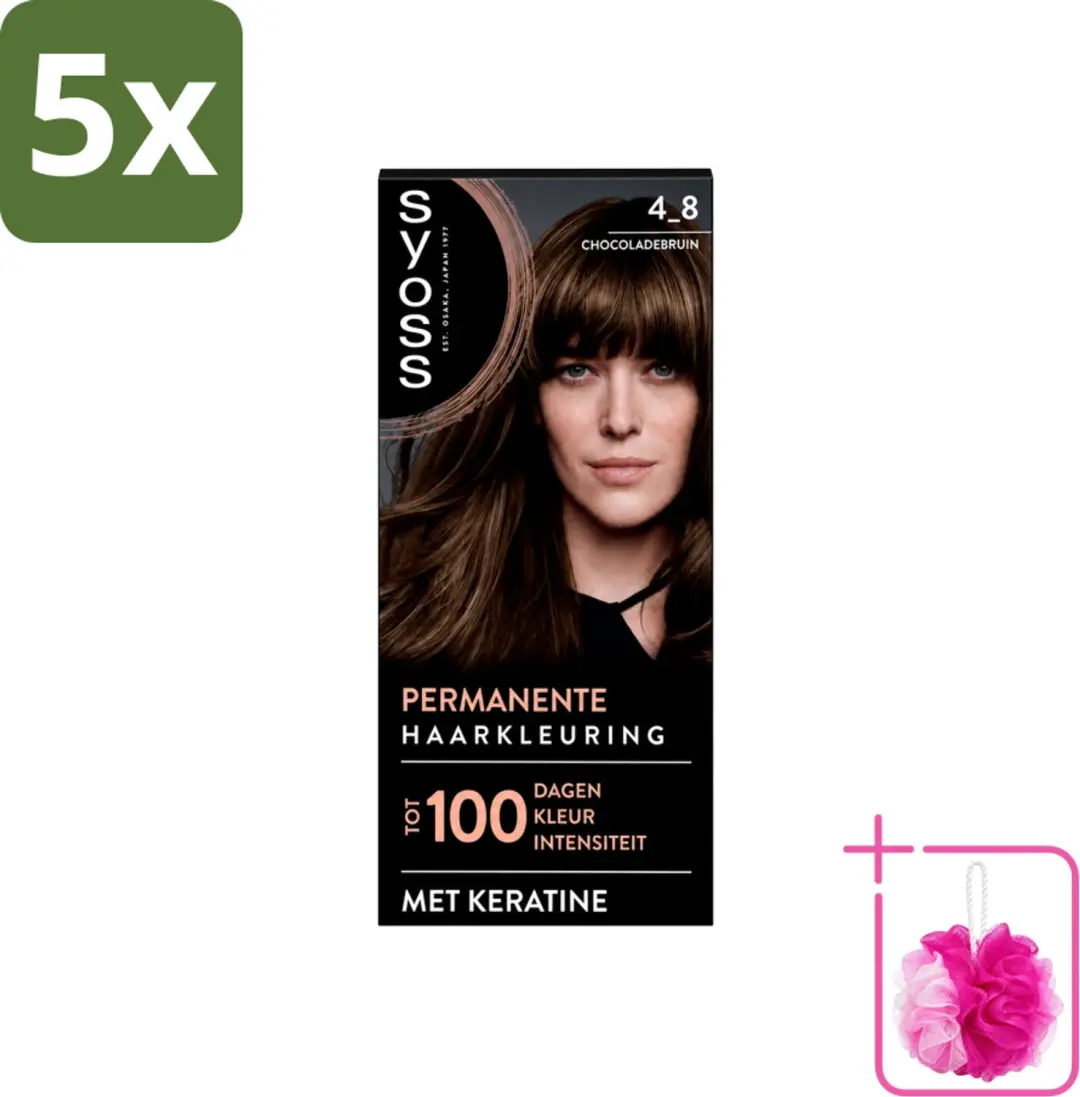5 x SYOSS Permanent Coloration 4-8