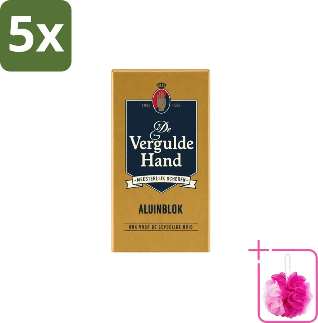 5 x Vergulde Hand