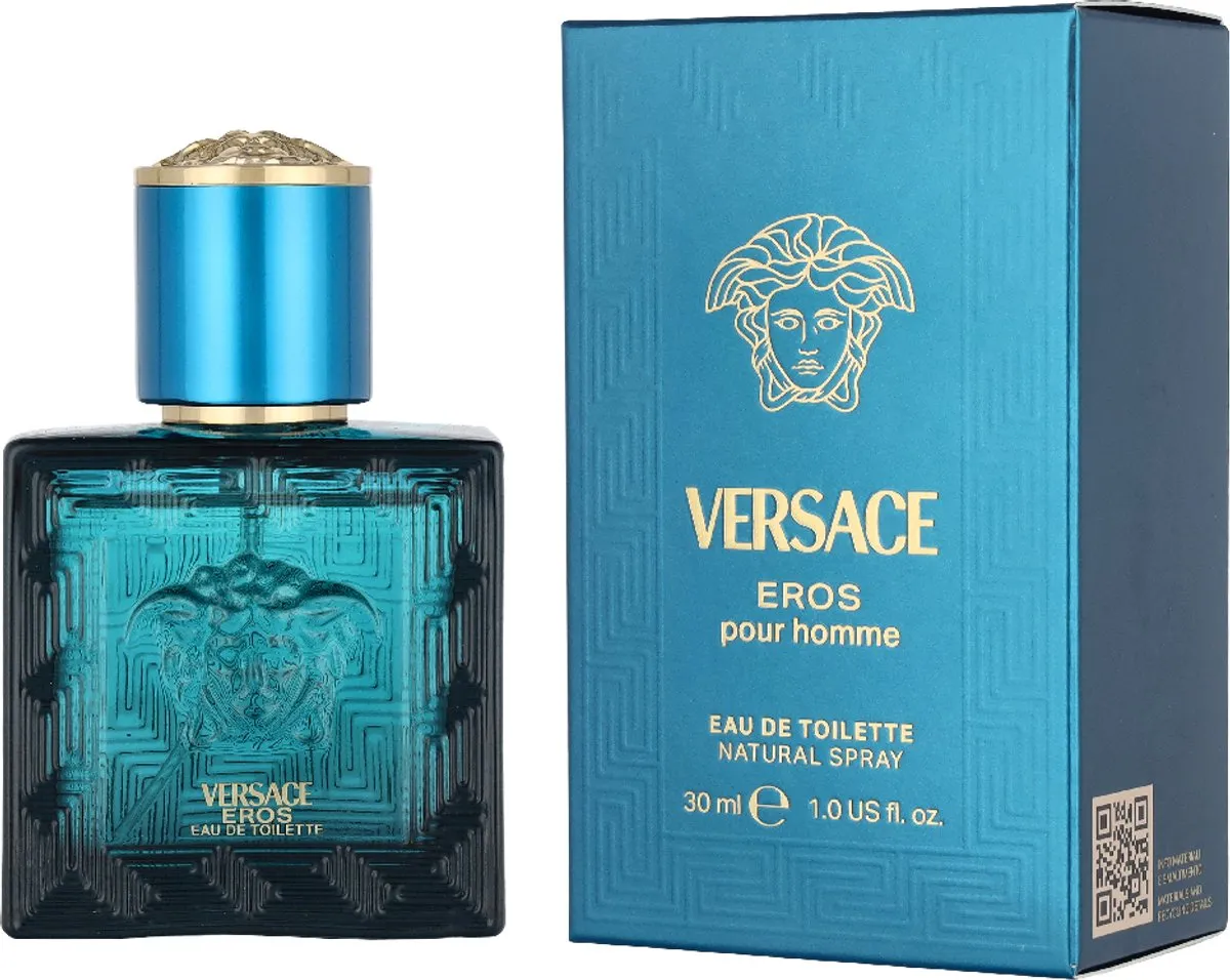 Versace Eros Herenparfum - Eau de Toilette met houtig, oriëntaals karakter - 30 ml