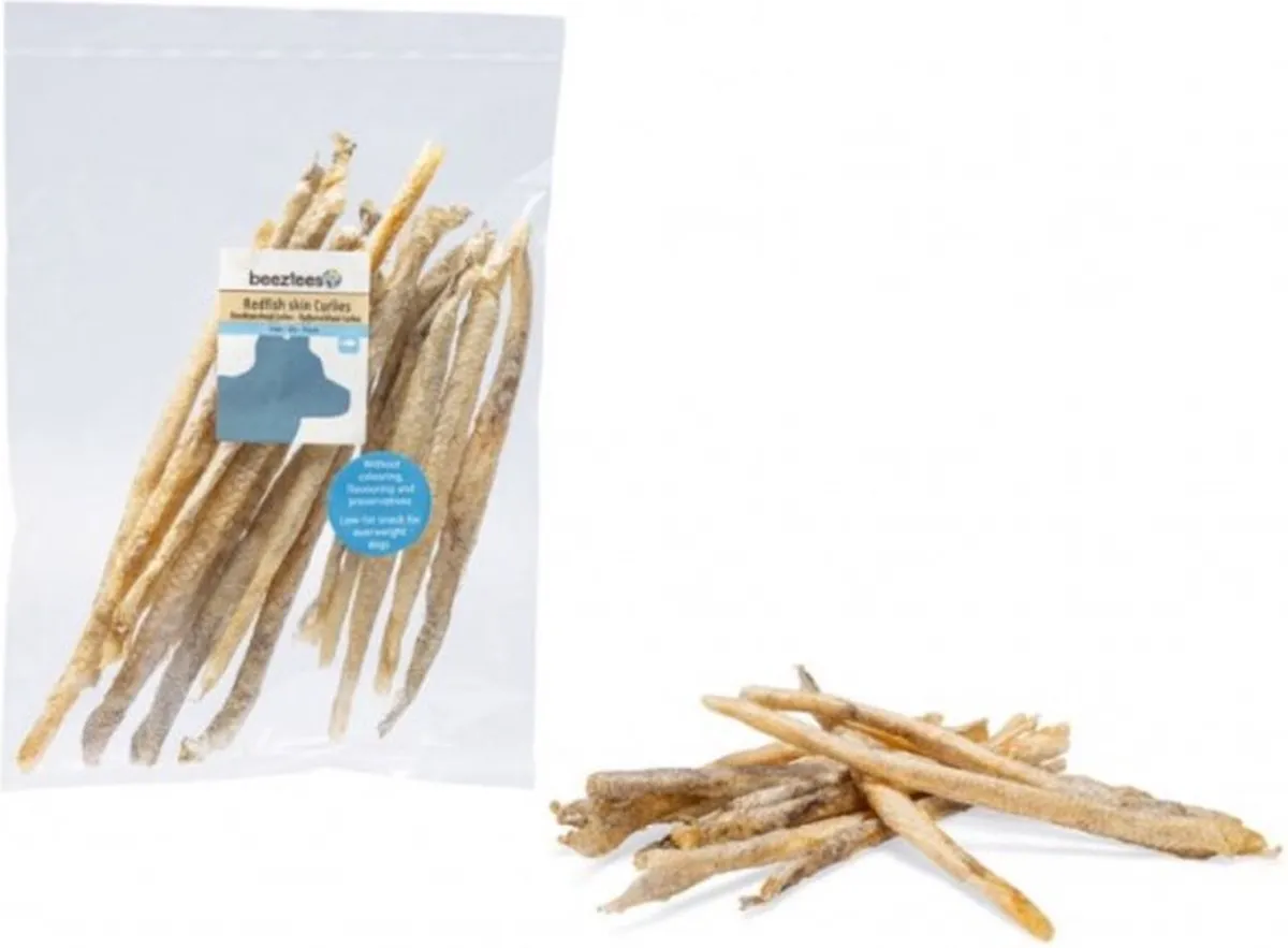 Beeztees Hondensnack Roodbaars Curly 100g