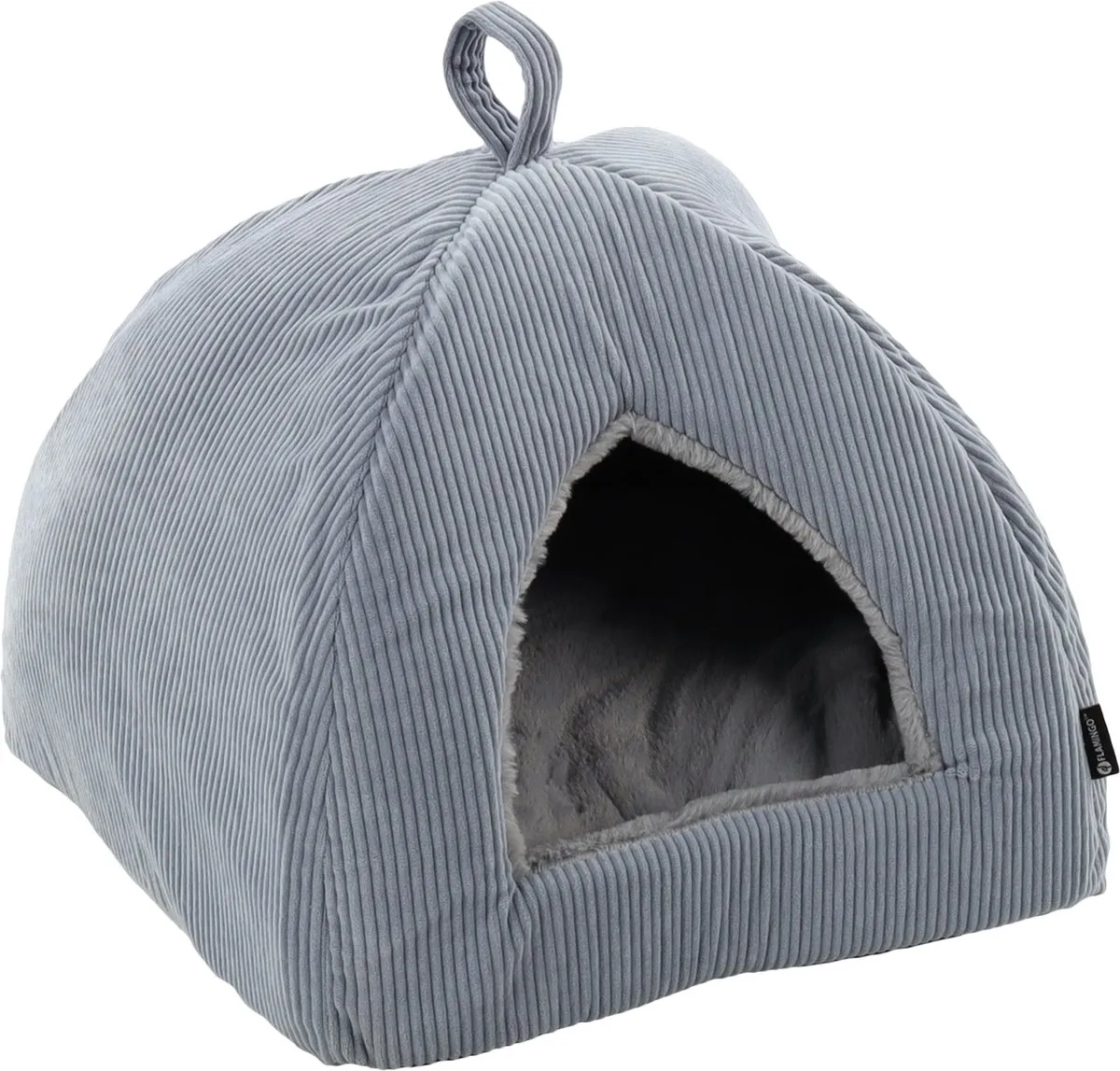 Flamingo Colette Slaapplaats Katten Blauw 38x38x40cm
