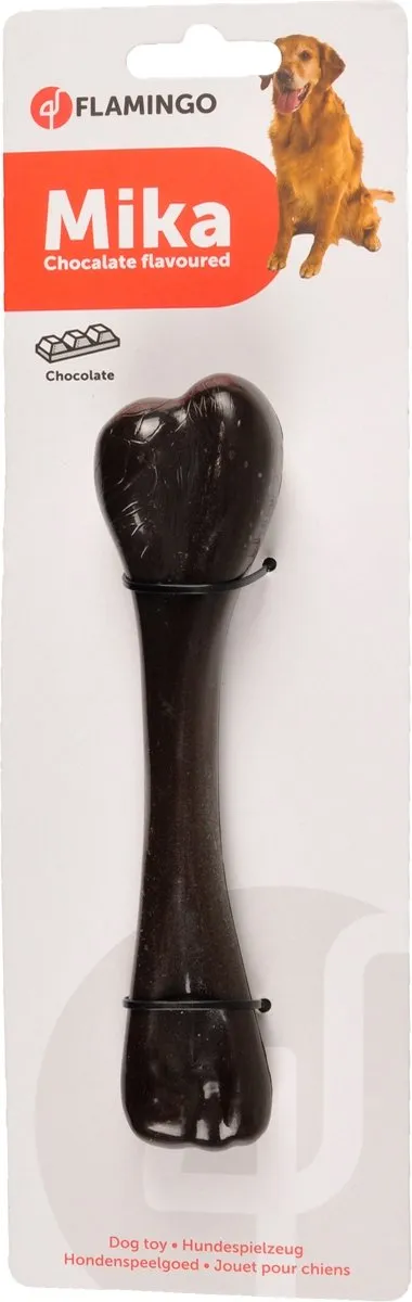 Flamingo Hondensnack Chocoladebot 17cm