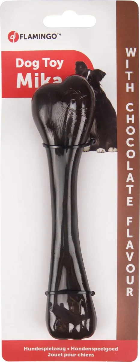 Flamingo Hondensnack Chocoladebot 17cm