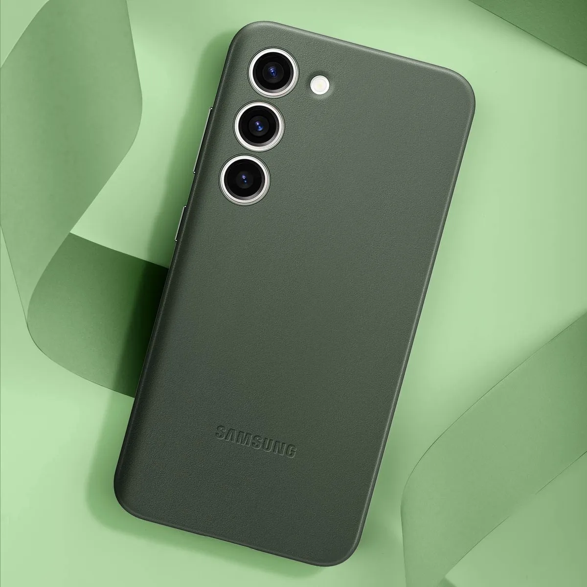 Samsung Leather Cover EF-VS916L - Groen