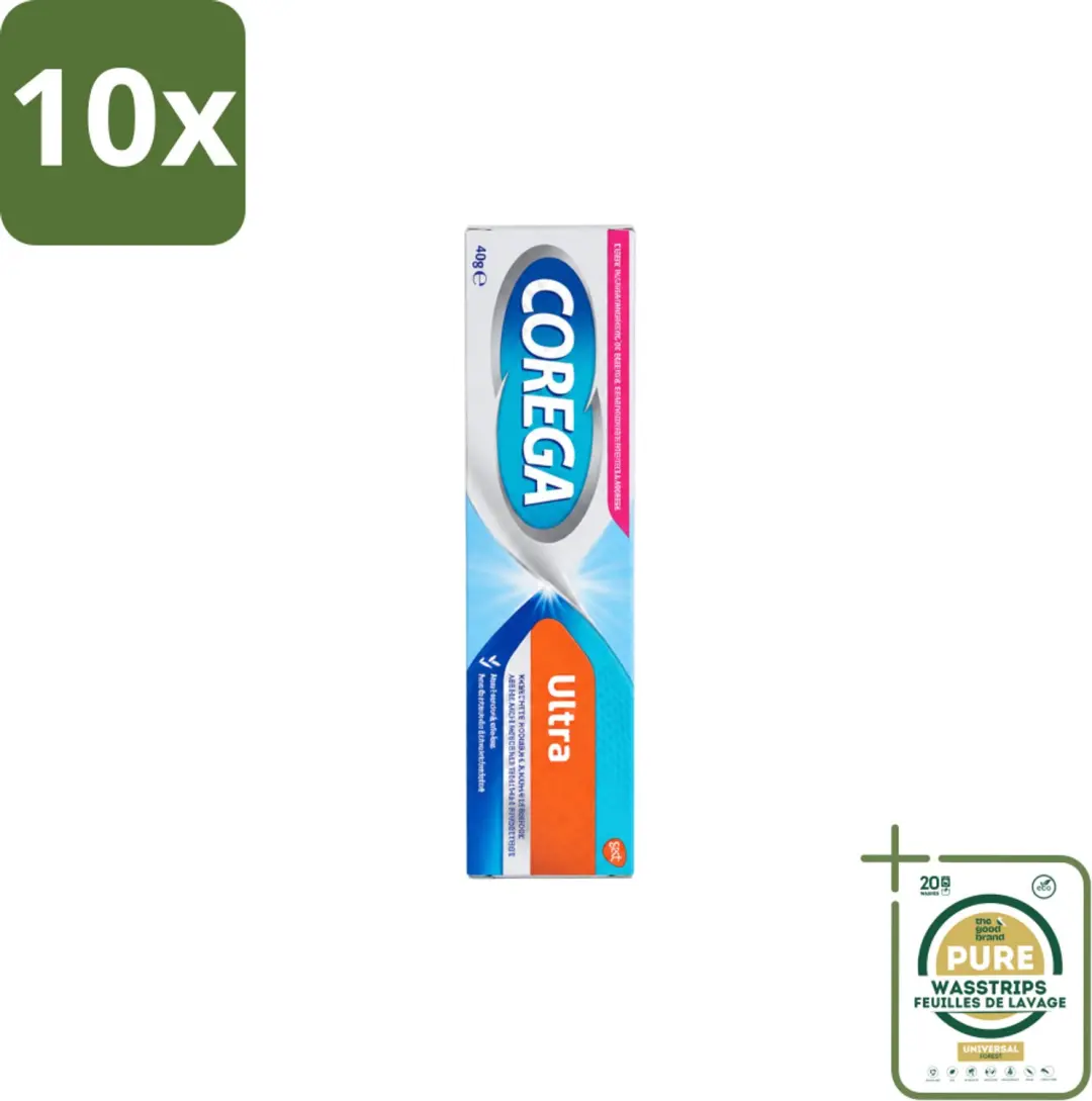 10 x Corega Ultra Kleefcrème