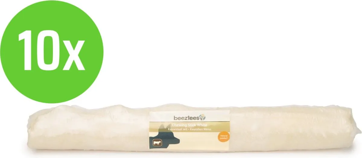 Beeztees Rawhide Staaf Wit 37,5cm