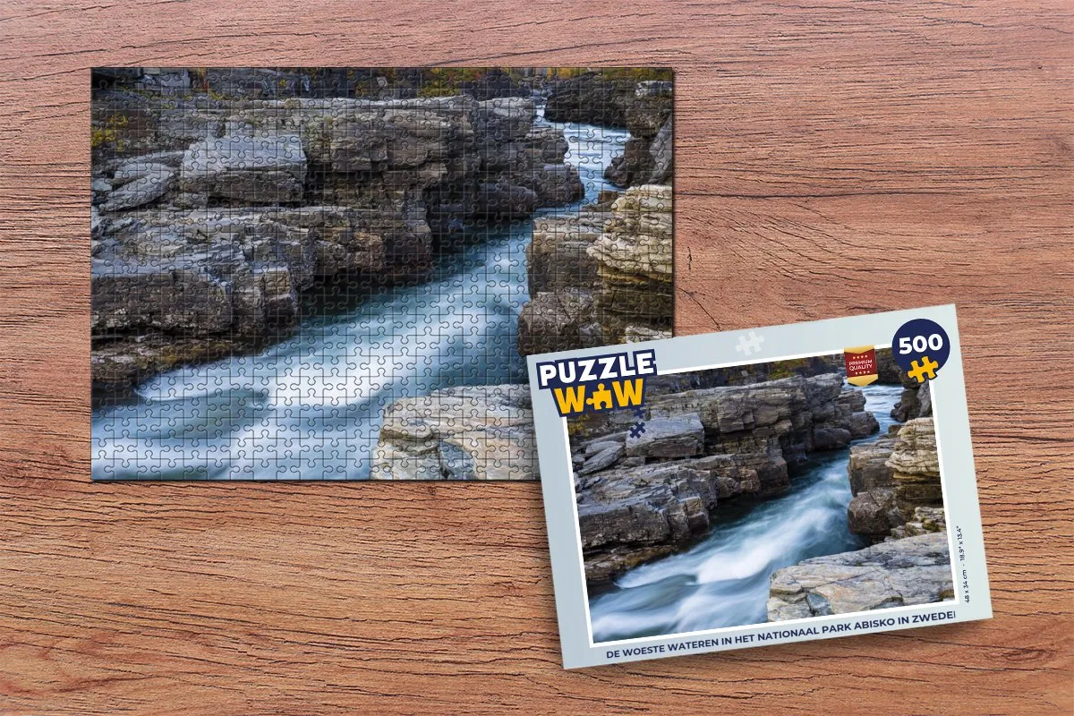 PuzzleWow Abisko Nationaal Park Legpuzzel 500 Stuks - Multicolor
