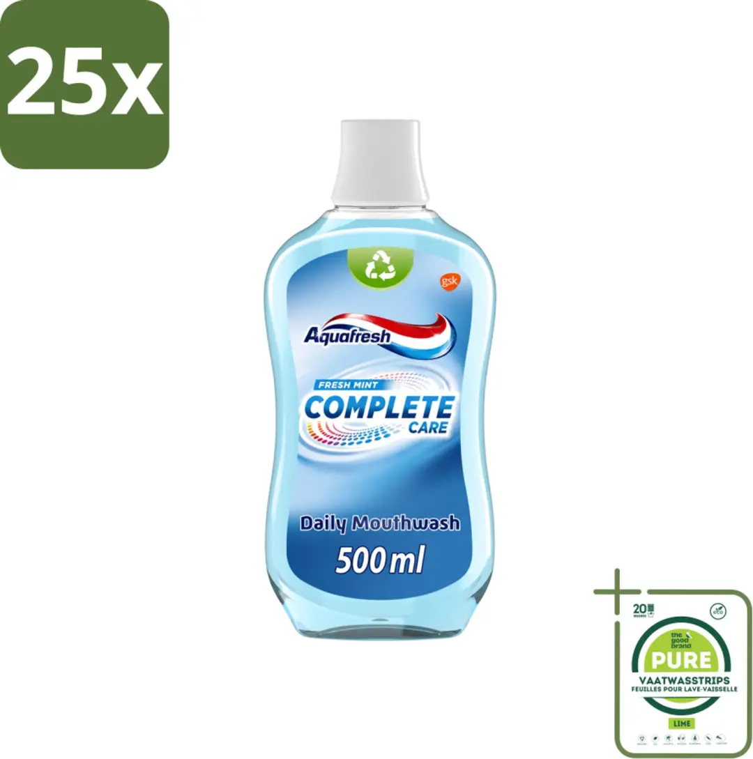 25 x Aquafresh Complete Care Mondwater