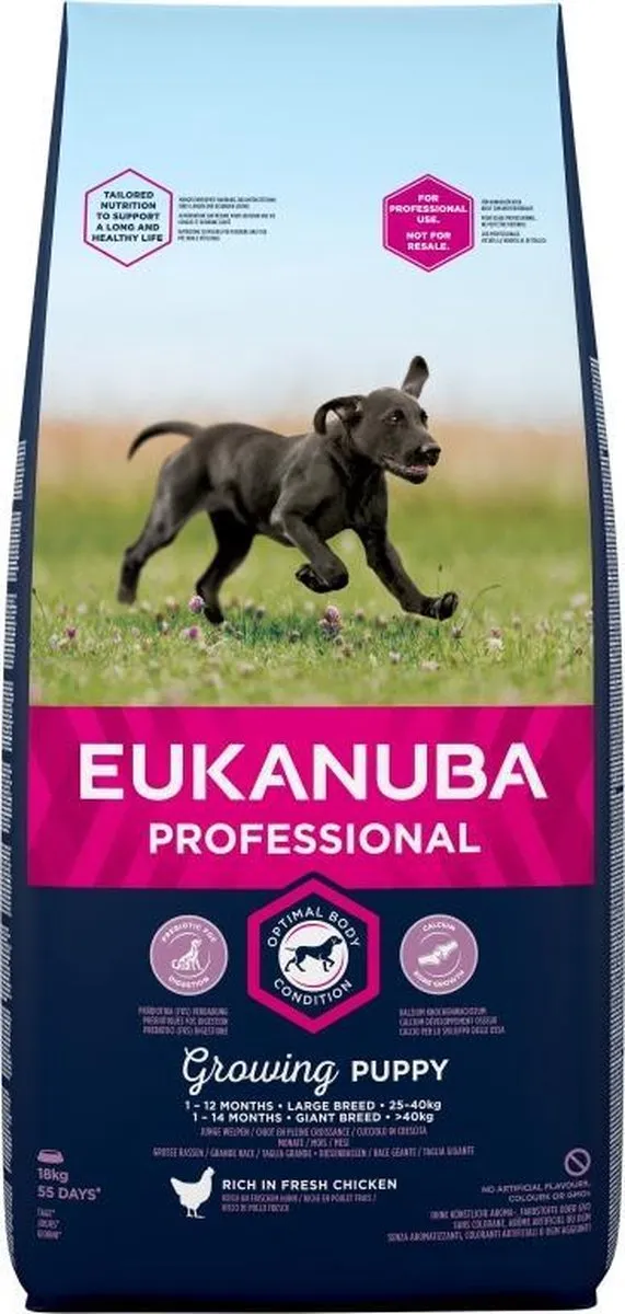Eukanuba Puppy/Junior Large Breed Kip 18kg